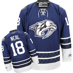 Nashville Predators James Neal Official Blue Reebok Authentic Adult Third NHL Hockey Jersey
