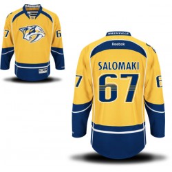 Nashville Predators Miikka Salomaki Official Gold Reebok Premier Adult Home NHL Hockey Jersey