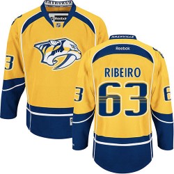 Nashville Predators Mike Ribeiro Official Gold Reebok Authentic Adult Home NHL Hockey Jersey