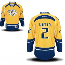 Nashville Predators Anthony Bitetto Official Gold Reebok Premier Adult Home NHL Hockey Jersey