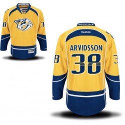 Nashville Predators Viktor Arvidsson Official Gold Reebok Premier Adult Home NHL Hockey Jersey