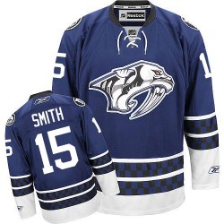 Nashville Predators Craig Smith Official Blue Reebok Authentic Adult Third NHL Hockey Jersey