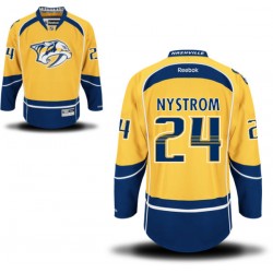 Nashville Predators Eric Nystrom Official Gold Reebok Authentic Adult Home NHL Hockey Jersey