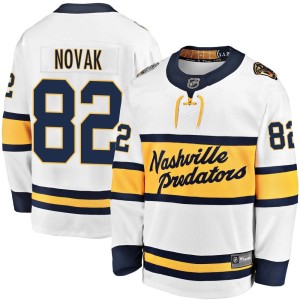 Nashville Predators Tommy Novak Official White Fanatics Branded Breakaway Adult 2020 Winter Classic Player NHL Hockey Jersey