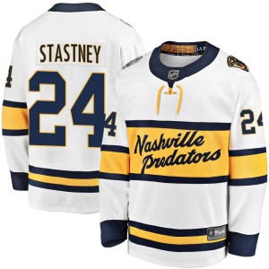 Nashville Predators Spencer Stastney Official White Fanatics Branded Breakaway Adult 2020 Winter Classic Player NHL Hockey Jersey