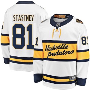 Nashville Predators Spencer Stastney Official White Fanatics Branded Breakaway Adult 2020 Winter Classic Player NHL Hockey Jersey