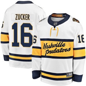 Nashville Predators Jason Zucker Official White Fanatics Branded Breakaway Adult 2020 Winter Classic Player NHL Hockey Jersey