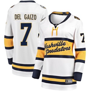 Nashville Predators Marc Del Gaizo Official White Fanatics Branded Breakaway Women's 2020 Winter Classic Player NHL Hockey Jersey