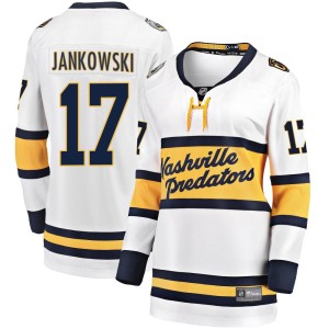 Nashville Predators Mark Jankowski Official White Fanatics Branded Breakaway Women's 2020 Winter Classic Player NHL Hockey Jersey