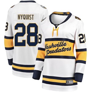 Nashville Predators Gustav Nyquist Official White Fanatics Branded Breakaway Women's 2020 Winter Classic Player NHL Hockey Jersey