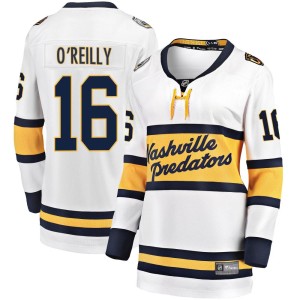 Nashville Predators Cal O'Reilly Official White Fanatics Branded Breakaway Women's 2020 Winter Classic Player NHL Hockey Jersey