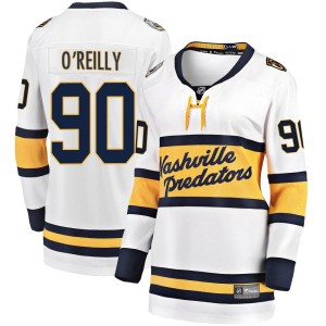 Nashville Predators Ryan O'Reilly Official White Fanatics Branded Breakaway Women's 2020 Winter Classic Player NHL Hockey Jersey