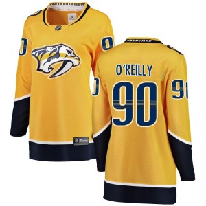 Nashville Predators Ryan O'Reilly Official Yellow Fanatics Branded Breakaway Women's Home NHL Hockey Jersey