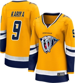 Nashville Predators Paul Kariya Official Yellow Fanatics Branded Breakaway Women's Special Edition 2.0 NHL Hockey Jersey