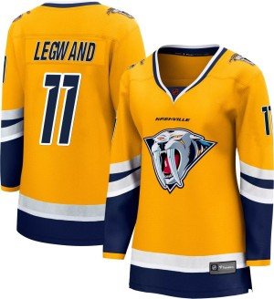 Nashville Predators David Legwand Official Yellow Fanatics Branded Breakaway Women's Special Edition 2.0 NHL Hockey Jersey