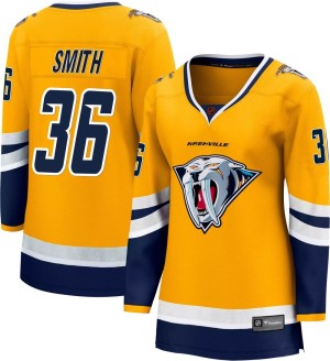 Nashville Predators Cole Smith Official Yellow Fanatics Branded Breakaway Women's Special Edition 2.0 NHL Hockey Jersey