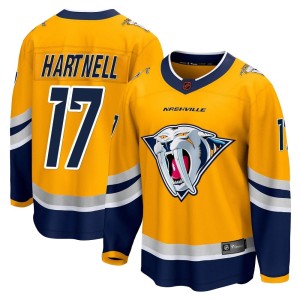 Nashville Predators Scott Hartnell Official Yellow Fanatics Branded Breakaway Youth Special Edition 2.0 NHL Hockey Jersey