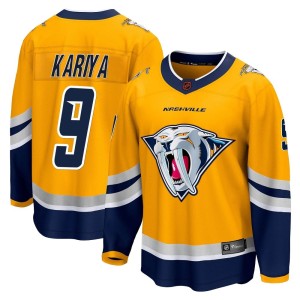 Nashville Predators Paul Kariya Official Yellow Fanatics Branded Breakaway Youth Special Edition 2.0 NHL Hockey Jersey