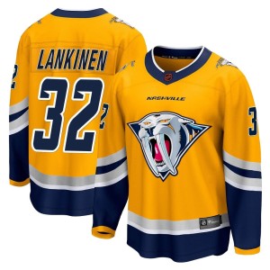 Nashville Predators Kevin Lankinen Official Yellow Fanatics Branded Breakaway Youth Special Edition 2.0 NHL Hockey Jersey