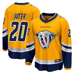 Nashville Predators Ryan Suter Official Yellow Fanatics Branded Breakaway Youth Special Edition 2.0 NHL Hockey Jersey