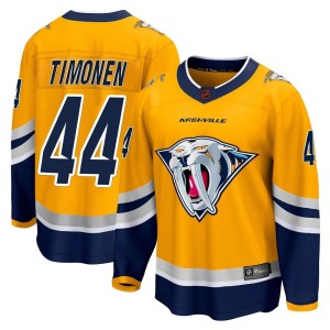 Nashville Predators Kimmo Timonen Official Yellow Fanatics Branded Breakaway Youth Special Edition 2.0 NHL Hockey Jersey