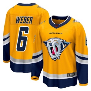 Nashville Predators Shea Weber Official Yellow Fanatics Branded Breakaway Youth Special Edition 2.0 NHL Hockey Jersey