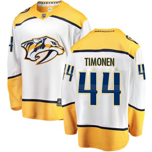 Nashville Predators Kimmo Timonen Official White Fanatics Branded Breakaway Youth Away NHL Hockey Jersey