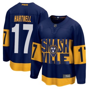 Nashville Predators Scott Hartnell Official Navy Fanatics Branded Breakaway Youth 2022 Stadium Series NHL Hockey Jersey