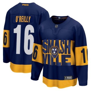 Nashville Predators Cal O'Reilly Official Navy Fanatics Branded Breakaway Youth 2022 Stadium Series NHL Hockey Jersey
