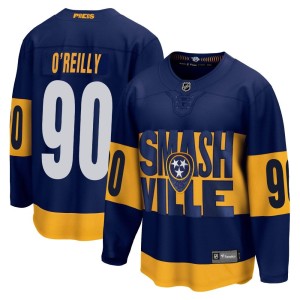 Nashville Predators Ryan O'Reilly Official Navy Fanatics Branded Breakaway Youth 2022 Stadium Series NHL Hockey Jersey