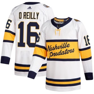Nashville Predators Cal O'Reilly Official White Adidas Authentic Adult 2020 Winter Classic Player NHL Hockey Jersey