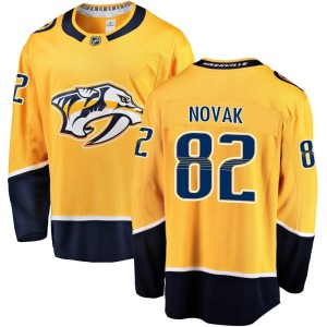 Nashville Predators Tommy Novak Official Gold Fanatics Branded Breakaway Adult Home NHL Hockey Jersey