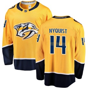 Nashville Predators Gustav Nyquist Official Gold Fanatics Branded Breakaway Adult Home NHL Hockey Jersey