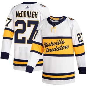 Nashville Predators Ryan McDonagh Official White Adidas Authentic Youth 2020 Winter Classic Player NHL Hockey Jersey
