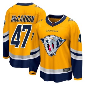 Nashville Predators Michael McCarron Official Yellow Fanatics Branded Breakaway Adult Special Edition 2.0 NHL Hockey Jersey