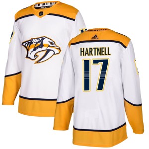 Nashville Predators Scott Hartnell Official White Adidas Authentic Youth Away NHL Hockey Jersey