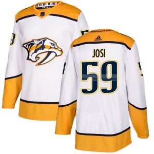 Nashville Predators Roman Josi Official White Adidas Authentic Youth Away NHL Hockey Jersey