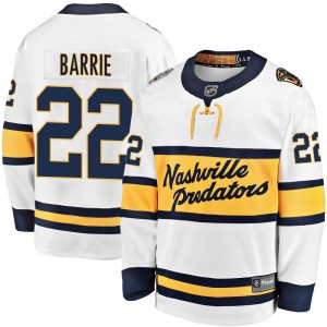 Nashville Predators Tyson Barrie Official White Fanatics Branded Breakaway Youth 2020 Winter Classic Player NHL Hockey Jersey