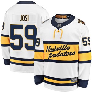 Nashville Predators Roman Josi Official White Fanatics Branded Breakaway Youth 2020 Winter Classic NHL Hockey Jersey