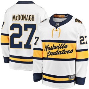 Nashville Predators Ryan McDonagh Official White Fanatics Branded Breakaway Youth 2020 Winter Classic Player NHL Hockey Jersey