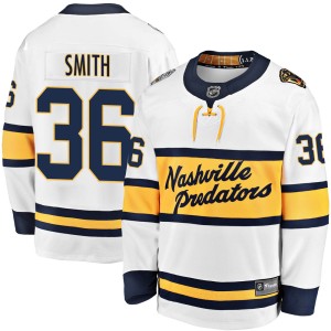 Nashville Predators Cole Smith Official White Fanatics Branded Breakaway Youth 2020 Winter Classic Player NHL Hockey Jersey