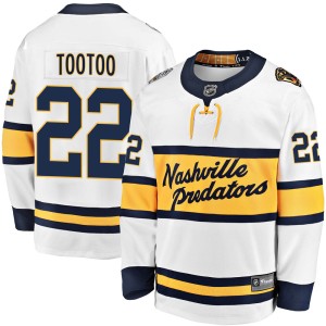 Nashville Predators Jordin Tootoo Official White Fanatics Branded Breakaway Youth 2020 Winter Classic NHL Hockey Jersey